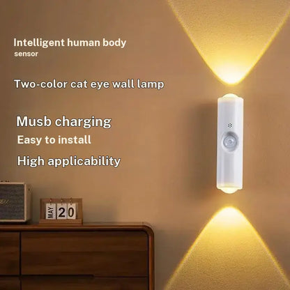 Smart Motion Sensor Spotlight with Adjustable Modes, 1500mAh Battery, USB-C Charging, and Magnetic Installation for Living Rooms, Bathrooms, and Bedrooms