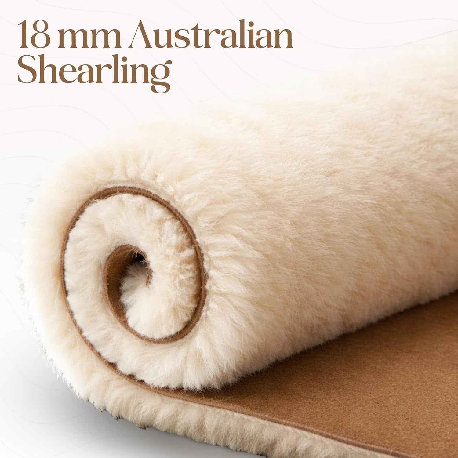 Women's Authentic Australian Sheepskin Slippers with 18mm Wool Pile, Memory Foam Cushioning, and Durable Anti-Slip EVA Sole