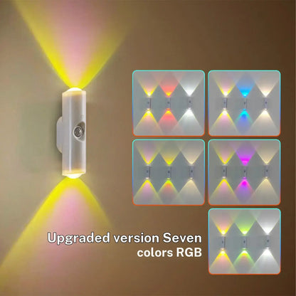 Smart Motion Sensor Spotlight with Adjustable Modes, 1500mAh Battery, USB-C Charging, and Magnetic Installation for Living Rooms, Bathrooms, and Bedrooms