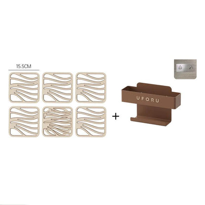 Thermoflex Set | 6 Hitzebeständige 2-In-1 Untersetzer Für Töpfe & Geschirr