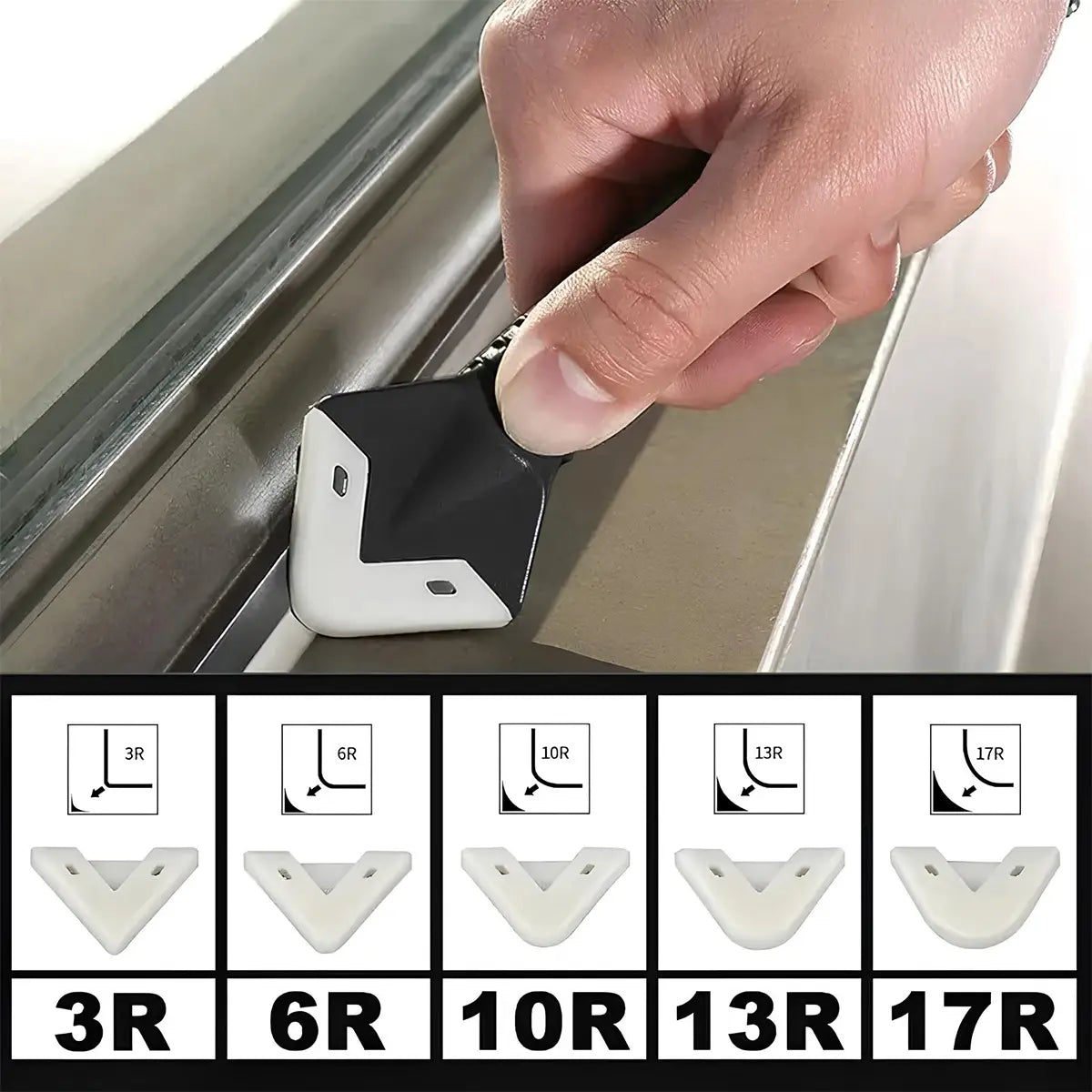 11Pcs Silicone Caulking Tools 3 in 1 Grout Removal Tool (Stainless Steel Head)& Grout Remove Scraper, Caulk Remover for Kitchen/Bathroom/Window