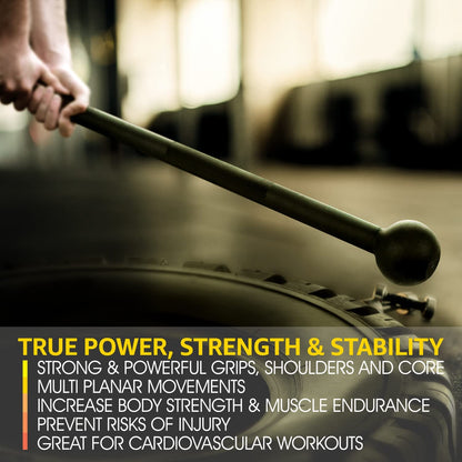 Elevate Your Strength Training with Our Versatile Steel Mace Bell - Perfect for Full Body, Shoulder, Grip, and Forearm Workouts - Available in 5 to 30 LB for All Fitness Levels