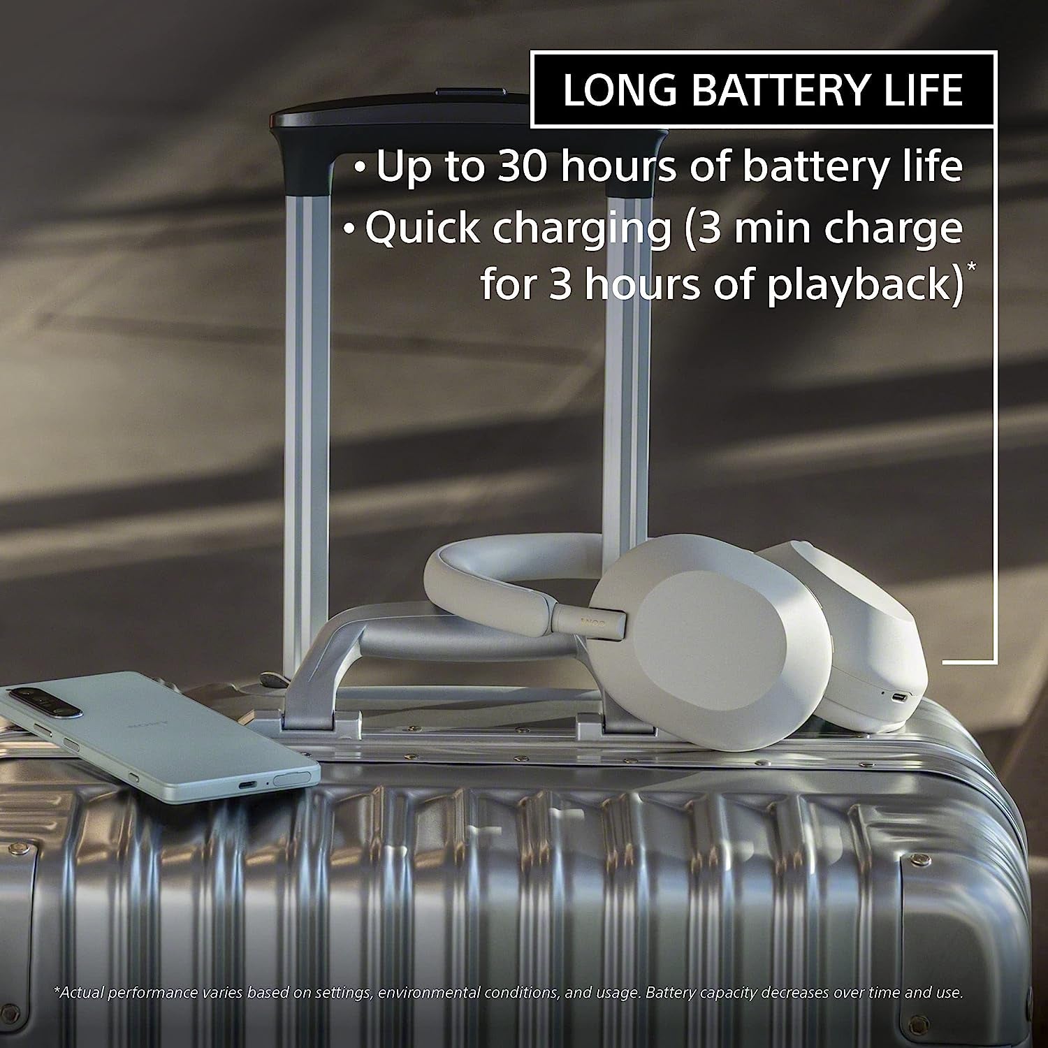 WH-1000XM5 Premium Noise-Canceling Headphones with Auto NC Optimizer, 30-Hour Battery Life, and Alexa Voice Control in Silver