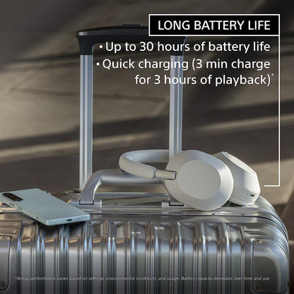 WH-1000XM5 Premium Noise-Canceling Headphones with Auto NC Optimizer, 30-Hour Battery Life, and Alexa Voice Control in Silver