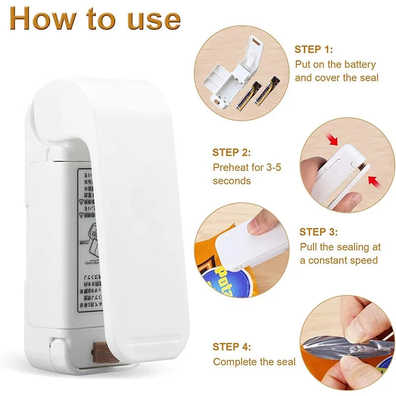Mini Hea Bag Seal Machine Package Sealer Bags Thermal Plastic Food Bag Mica.Wish_23Business