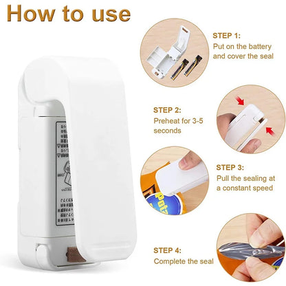 Mini Hea Bag Seal Machine Package Sealer Bags Thermal Plastic Food Bag Mica.Wish_23Business