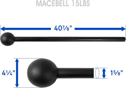 Elevate Your Strength Training with Our Versatile Steel Mace Bell - Perfect for Full Body, Shoulder, Grip, and Forearm Workouts - Available in 5 to 30 LB for All Fitness Levels
