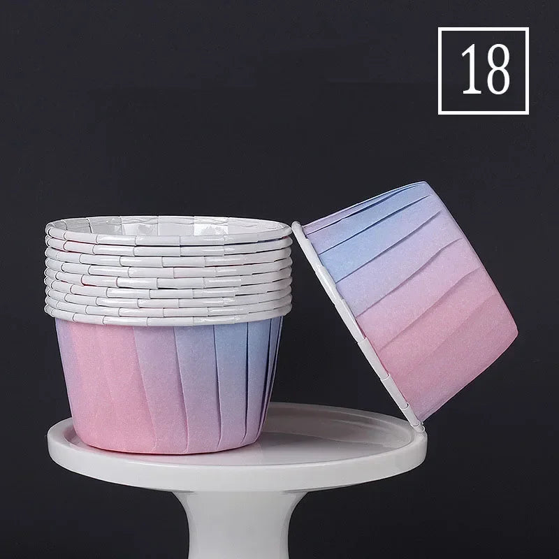 50Pcs Large Size Paper for Cupcakes Muffin Cupcake Paper Cups Baking Cupcakes Paper or Wedding Party Oilproof Cake Wrapper