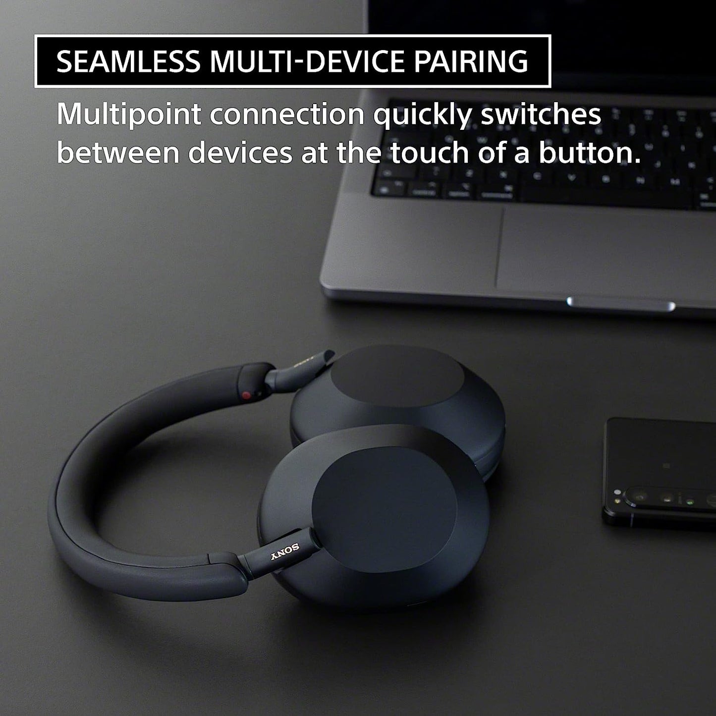 WH-1000XM5 Premium Noise-Canceling Headphones with Auto NC Optimizer, 30-Hour Battery Life, and Alexa Voice Control in Silver