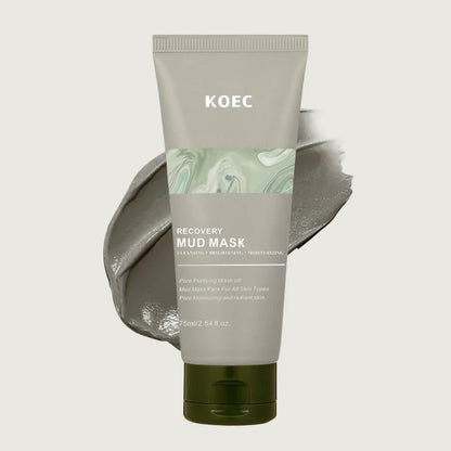 Repair Volcanic Mud-Applied Facial Mask, Cleansing and Moisturizing Mud-Mask, Suitable for the Face and Body, Narrows Pores And