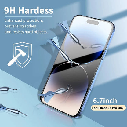 3/5PCS Glass Screen Protector Phone Case for IPhone 12 11 13 14 15 16 Pro Max Mini XS XR X 8 Plus 14Pro 13Pro IPones Front Cover Mica.Wish_23Business