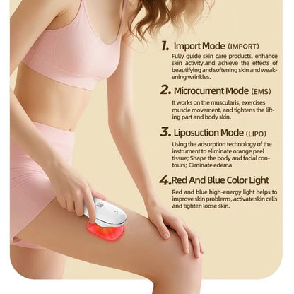 NEW 2 in 1 Electric Cellulite Massager Body Sculpting Machine for Leg Abdomen Waist Arm Microcurrent Facial Device for Skin Care Mica.Wish_23Business
