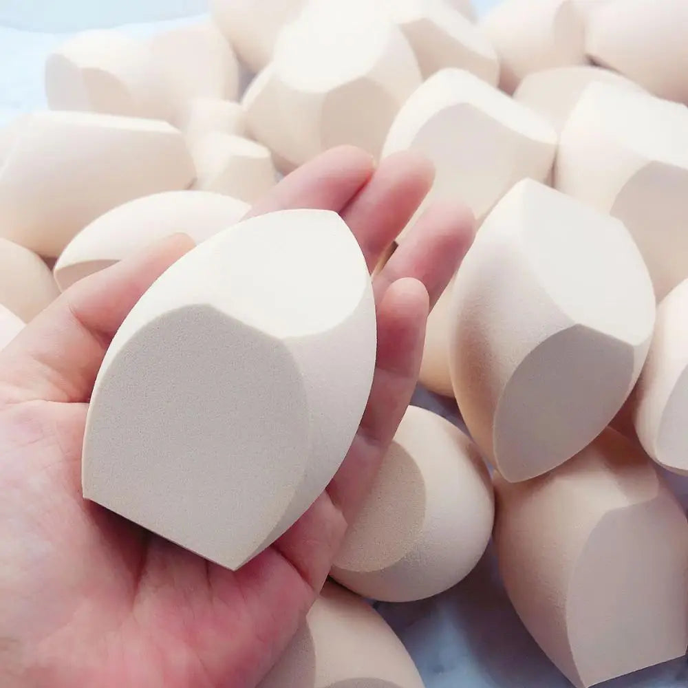 10Pcs Large Makeup Sponge High Elastic Cosmetic Blender Puff Foundation Powder Cream Make up Applicator Tool Wet Dry Dual Use