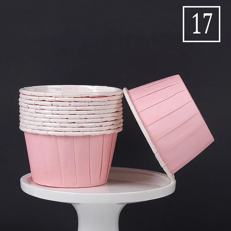 50Pcs Large Size Paper for Cupcakes Muffin Cupcake Paper Cups Baking Cupcakes Paper or Wedding Party Oilproof Cake Wrapper