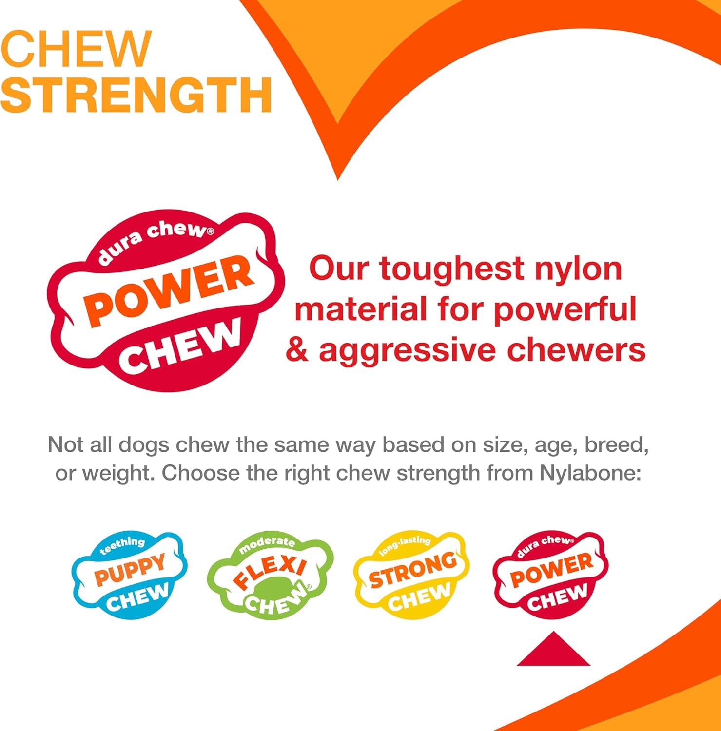 Original Power Chew Dog Toy, Durable Chew for Aggressive Chewers, Bacon & Chicken Flavor, Medium Size (up to 35 lbs), 2 Pack