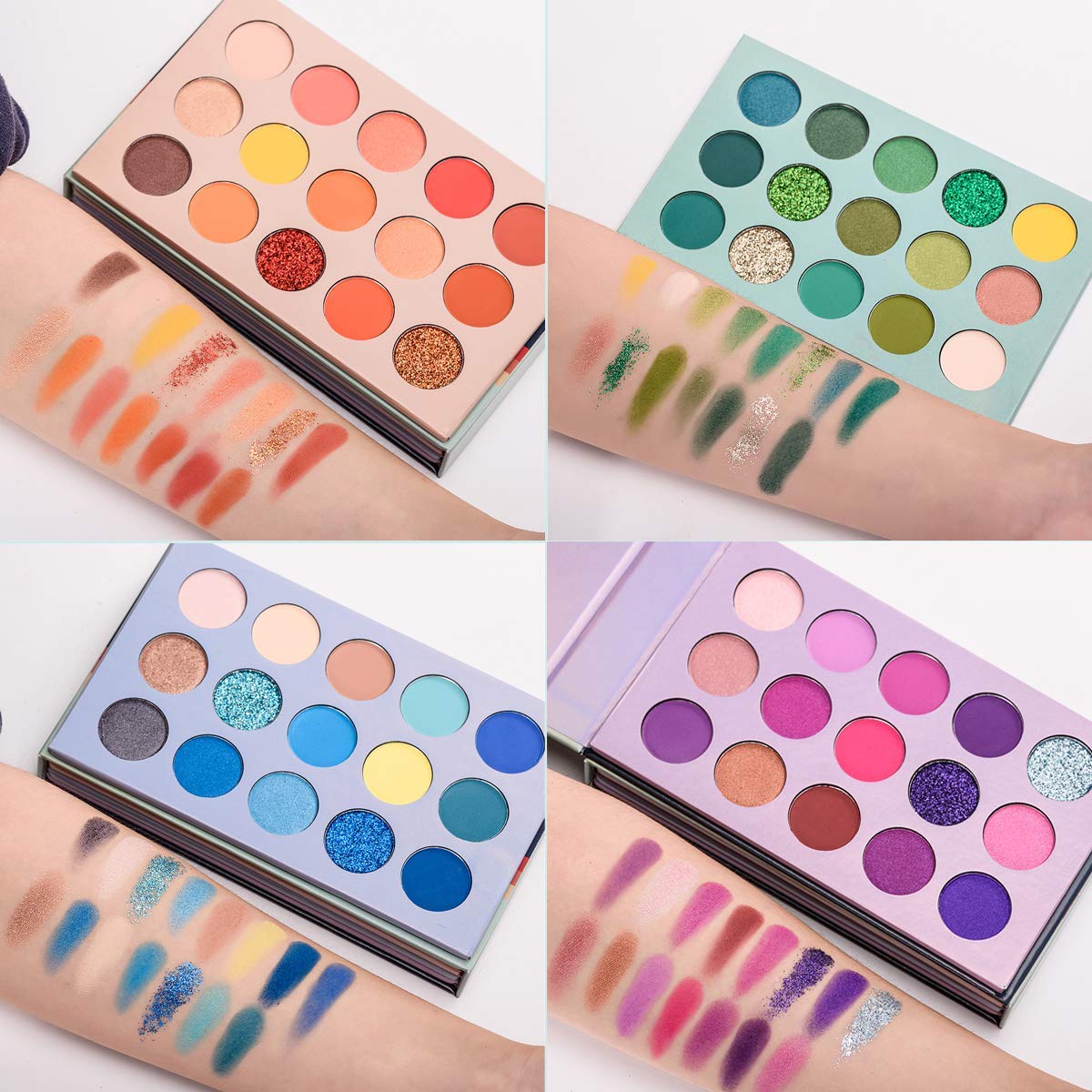 Unleash Your Creativity with the 60-Color Eyeshadow Palette – A Versatile 4-in-1 Makeup Set Featuring Glitter, Metallic, Matte, and Shimmer Shades for Effortless Blending