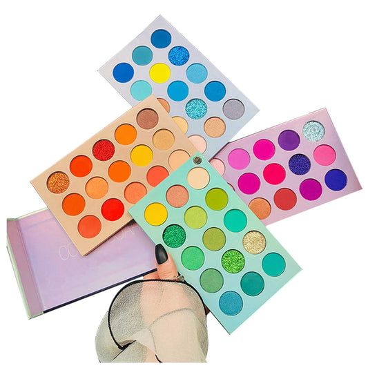 Unleash Your Creativity with the 60-Color Eyeshadow Palette – A Versatile 4-in-1 Makeup Set Featuring Glitter, Metallic, Matte, and Shimmer Shades for Effortless Blending