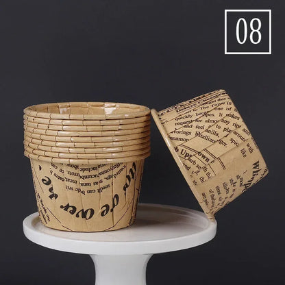 50Pcs Large Size Paper for Cupcakes Muffin Cupcake Paper Cups Baking Cupcakes Paper or Wedding Party Oilproof Cake Wrapper