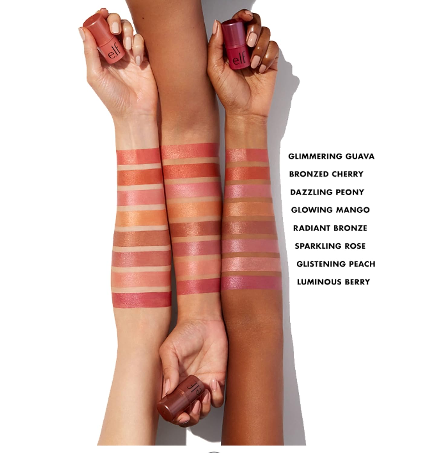 Monochromatic Multi Stick - Travel-Sized Creamy & Blendable Color for Eyes, Lips & Cheeks in Bronzed Cherry, Vegan & Cruelty-Free, 0.17 Oz
