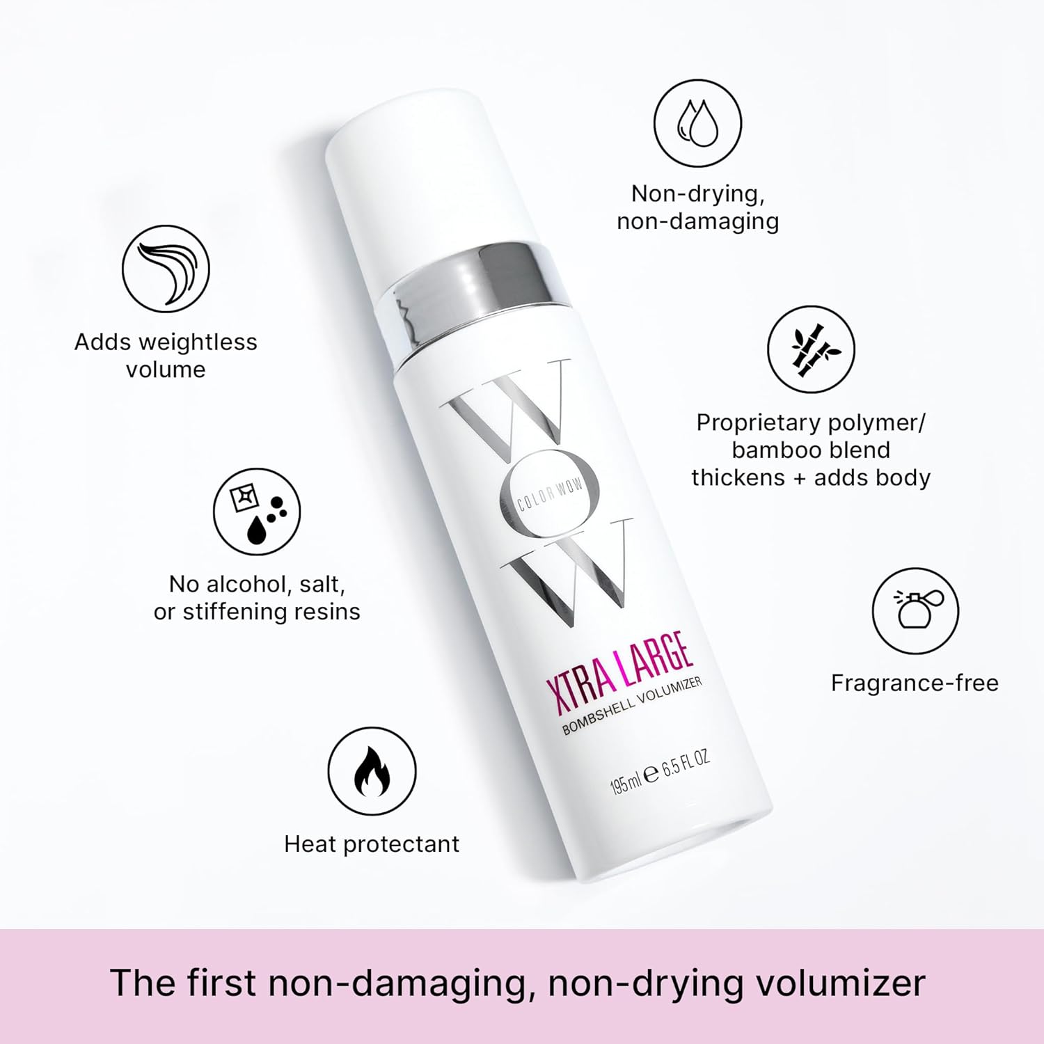 COLOR WOW Xtra Large Bombshell Volumizer – Innovative Alcohol-Free Formula for Enduring Volume and Thickness
