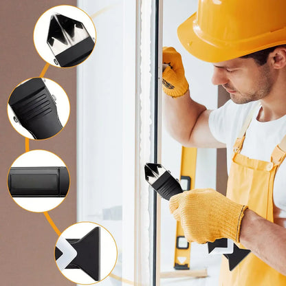 11Pcs Silicone Caulking Tools 3 in 1 Grout Removal Tool (Stainless Steel Head)& Grout Remove Scraper, Caulk Remover for Kitchen/Bathroom/Window