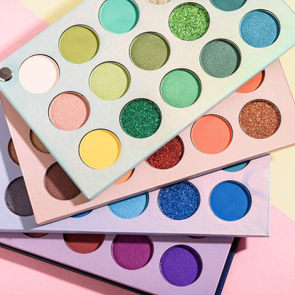Unleash Your Creativity with the 60-Color Eyeshadow Palette – A Versatile 4-in-1 Makeup Set Featuring Glitter, Metallic, Matte, and Shimmer Shades for Effortless Blending