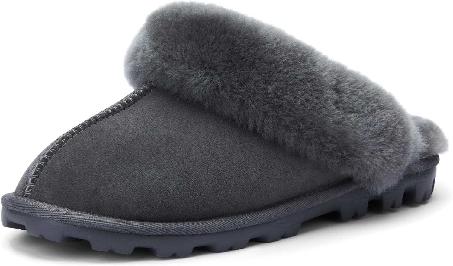 Women's Authentic Australian Sheepskin Slippers with 18mm Wool Pile, Memory Foam Cushioning, and Durable Anti-Slip EVA Sole