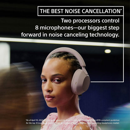 WH-1000XM5 Premium Noise-Canceling Headphones with Auto NC Optimizer, 30-Hour Battery Life, and Alexa Voice Control in Silver