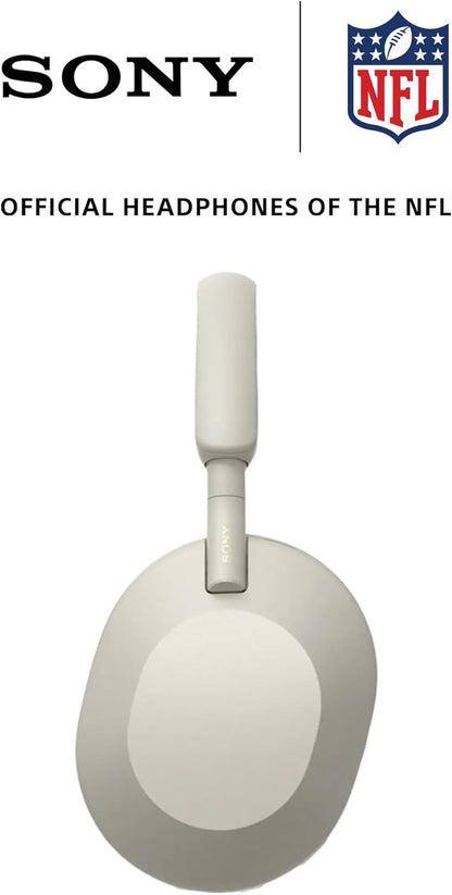 WH-1000XM5 Premium Noise-Canceling Headphones with Auto NC Optimizer, 30-Hour Battery Life, and Alexa Voice Control in Silver