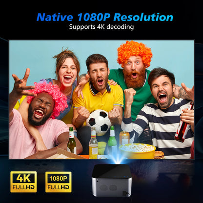 Transform Your Home Theater Experience with the Android 11 4K Smart Projector - Stunning 580ANSI Brightness and Voice Control!