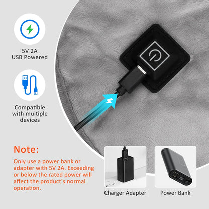 USB Powered Heating Pad for Shoulder Fatigu Relief Constant Temperature Hot Compress Neck and Shoulder Heated Shawl Warmer