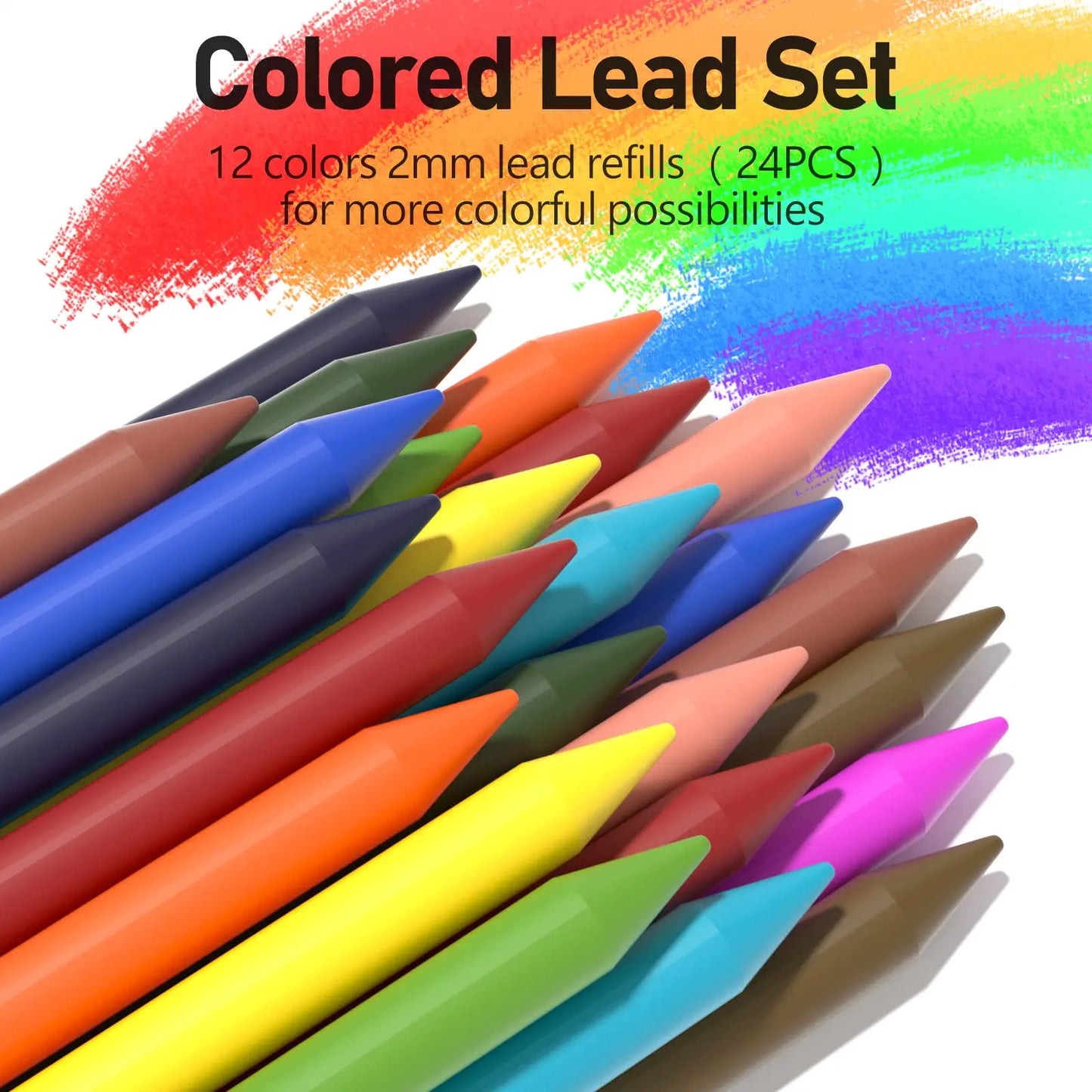 Four Candies 25PCS Art Mechanical Pencil Set with Case, 3PCS Metal Artist Lead Drafting Pencils 0.5, 0.7, 0.9 Mm & 3PCS 2Mm Holder (HB 2H 2B 4B Color) with 432PCS Graphite Lead Refills for Drawing Sketching Office School Supplies,Tiktokshopspringglowup