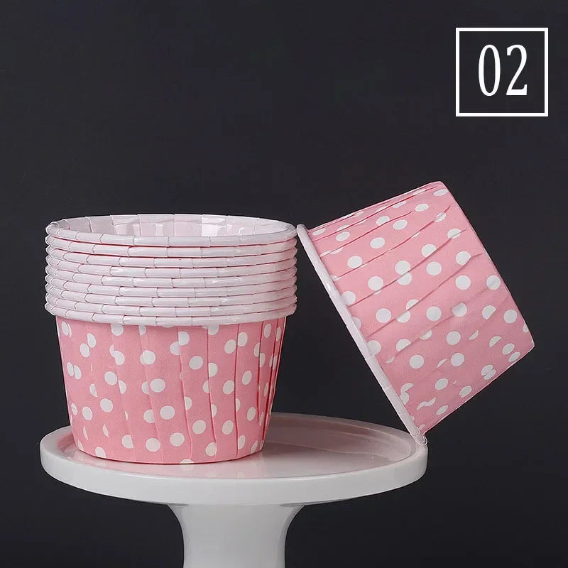 50Pcs Large Size Paper for Cupcakes Muffin Cupcake Paper Cups Baking Cupcakes Paper or Wedding Party Oilproof Cake Wrapper