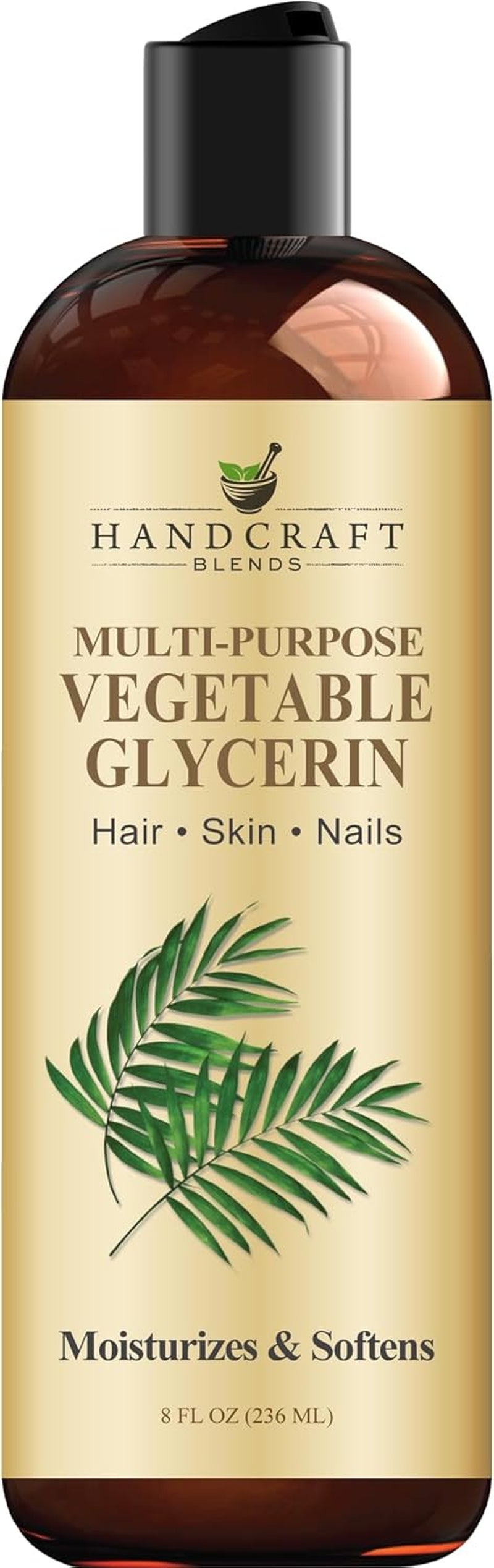 100% Pure and Natural Vegetable Glycerin - Premium Grade Oil for DIY Skin and Hair Care - 8 Fl Oz