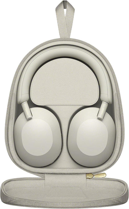 WH-1000XM5 Premium Noise-Canceling Headphones with Auto NC Optimizer, 30-Hour Battery Life, and Alexa Voice Control in Silver