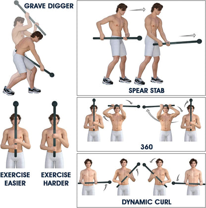 Elevate Your Strength Training with Our Versatile Steel Mace Bell - Perfect for Full Body, Shoulder, Grip, and Forearm Workouts - Available in 5 to 30 LB for All Fitness Levels