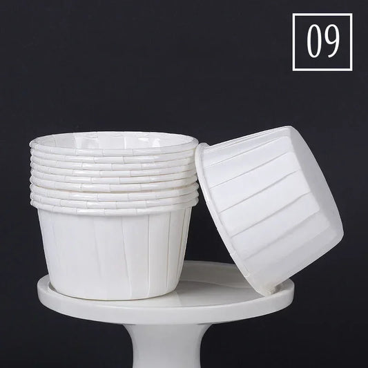 50Pcs Large Size Paper for Cupcakes Muffin Cupcake Paper Cups Baking Cupcakes Paper or Wedding Party Oilproof Cake Wrapper
